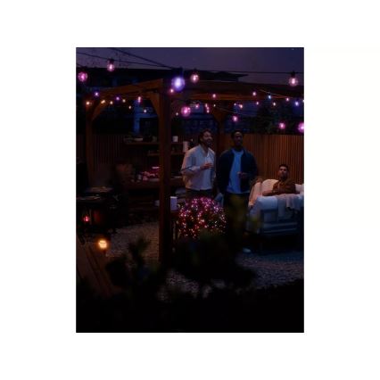 Philips - LED RGBW prigušiva spoljna girlanda Hue FESTAVIA 20xLED 14m IP65