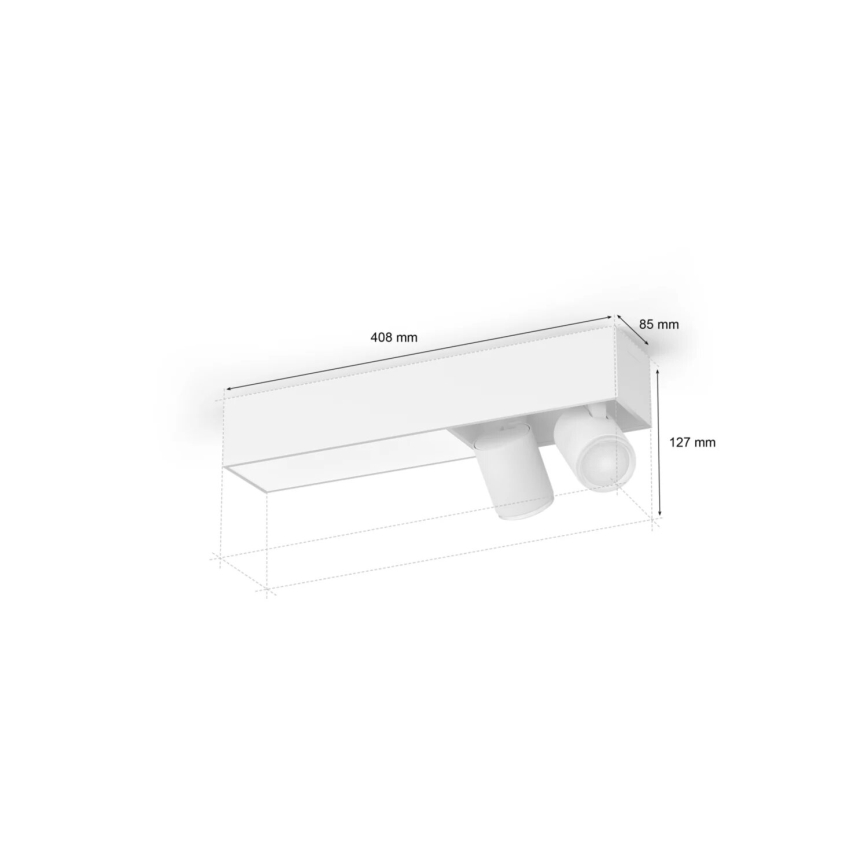Philips - LED RGBW prigušiva spot svetiljka Hue CENTRIS 2xGU10/4,2W/230V+ LED/11W
