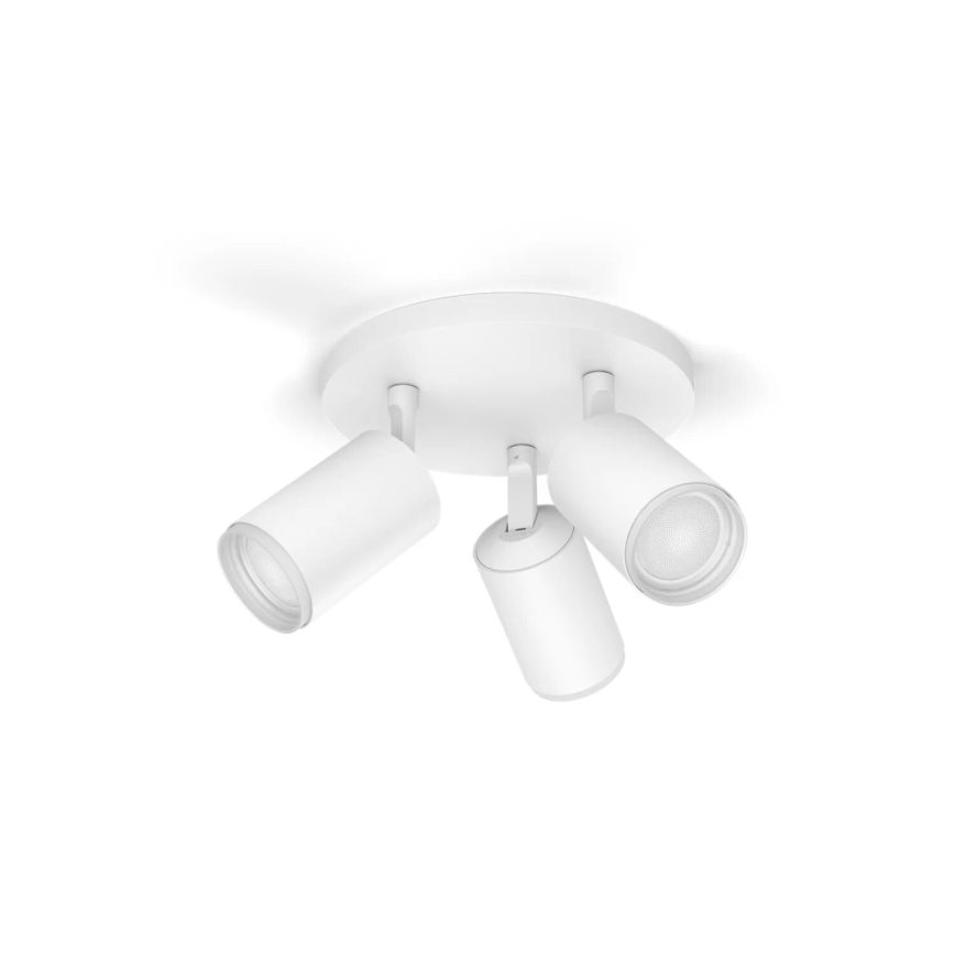 Philips - LED RGBW prigušiva spot svetiljka Hue FUGATO 3xGU10/4,2W/230V 2000-6500K bela