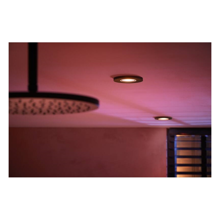 Philips - LED RGBW prigušiva kupatilsko ugradno svetlo Hue XAMENTO GU10/5,7W/230V IP44 2200-6500K