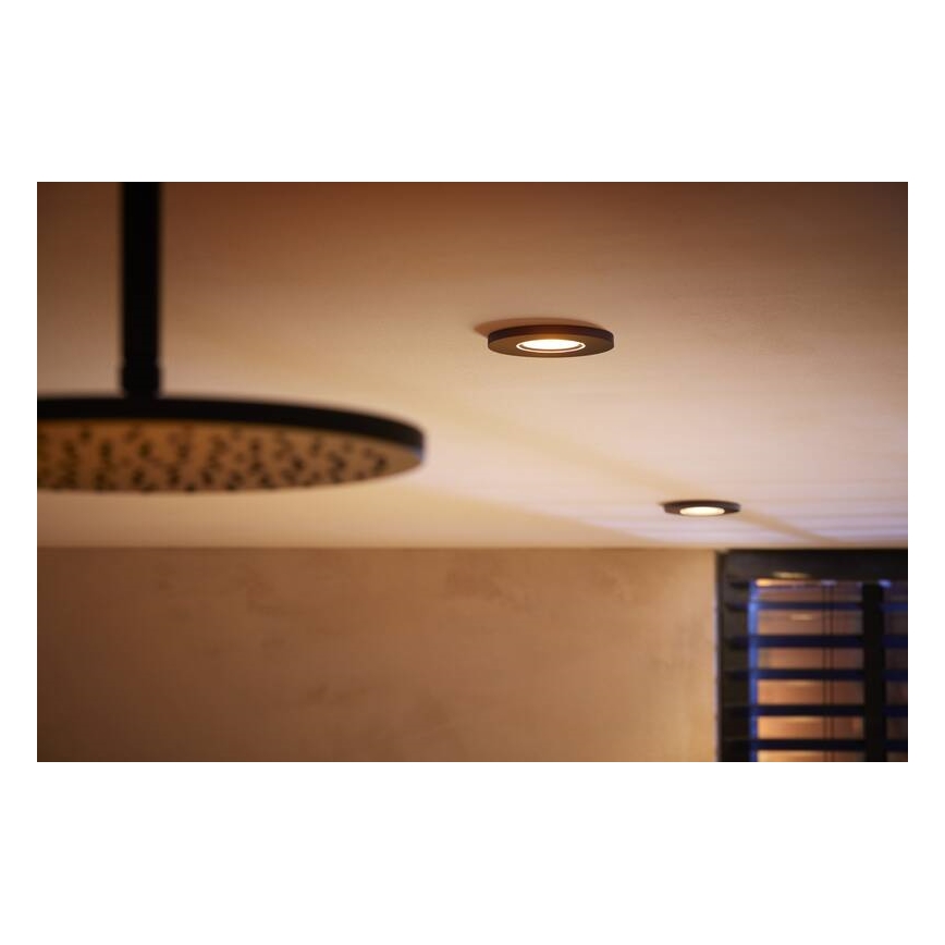 Philips - LED RGBW prigušiva kupatilsko ugradno svetlo Hue XAMENTO GU10/5,7W/230V IP44 2200-6500K