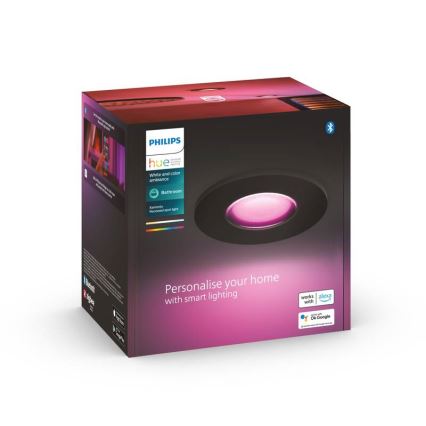 Philips - LED RGBW prigušiva kupatilsko ugradno svetlo Hue XAMENTO GU10/5,7W/230V IP44 2200-6500K