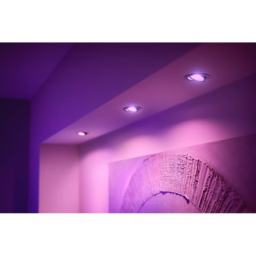 Philips - LED RGBW Prigušiva ugradbena lampa Hue CENTURA 1xGU10/4,2W/230V 2000-6500K