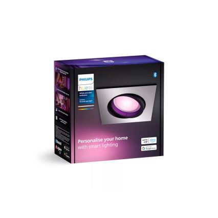 Philips - LED RGBW Prigušiva ugradbena lampa Hue CENTURA 1xGU10/4,2W/230V 2000-6500K
