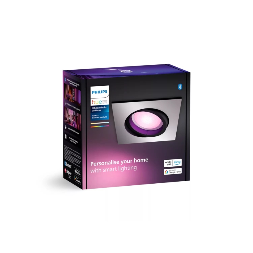 Philips - LED RGBW Prigušiva ugradbena lampa Hue CENTURA 1xGU10/4,2W/230V 2000-6500K