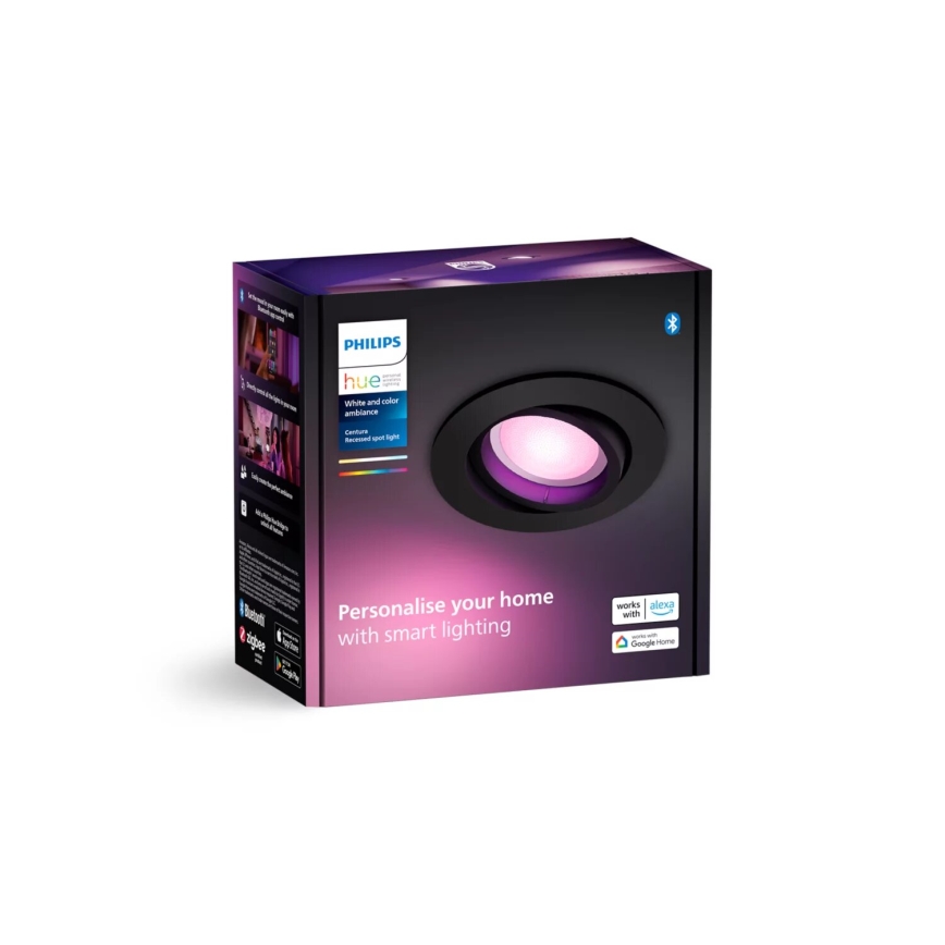 Philips - LED RGBW Prigušiva ugradbena lampa Hue CENTURA 1xGU10/4,2W/230V 2000-6500K