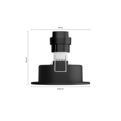 Philips - LED RGBW Prigušiva ugradbena lampa Hue CENTURA 1xGU10/4,2W/230V 2000-6500K