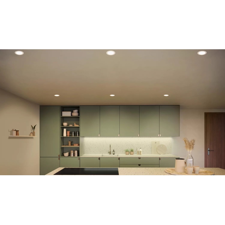 Philips - LED RGBW Prigušiva ugradbena lampa za kupatilo Hue SLIM LED/12W/230V IP44 2200-6500K