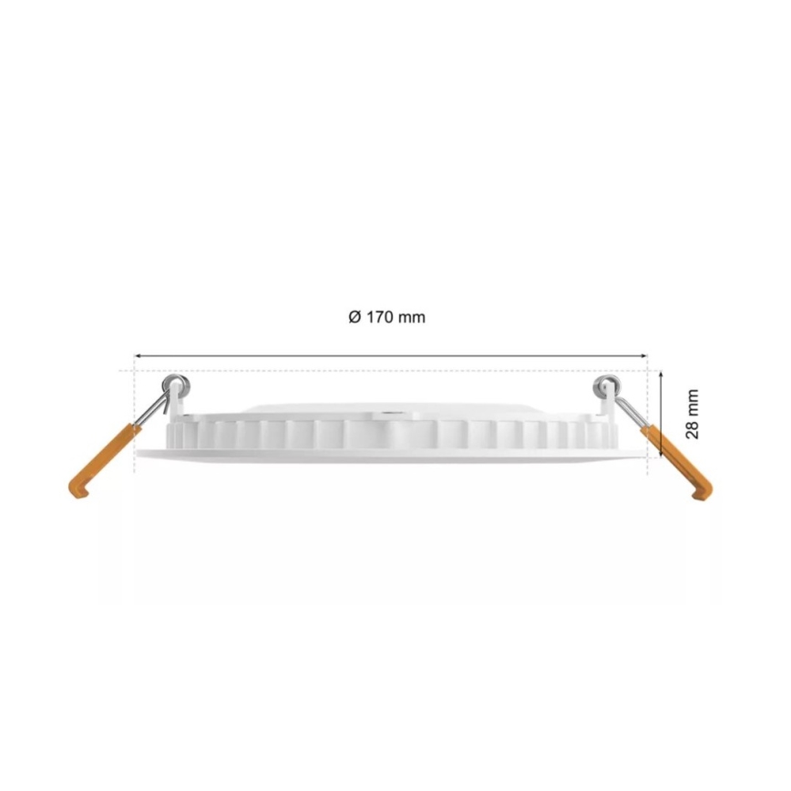 Philips - LED RGBW Prigušiva ugradbena lampa za kupatilo Hue SLIM LED/12W/230V IP44 2200-6500K