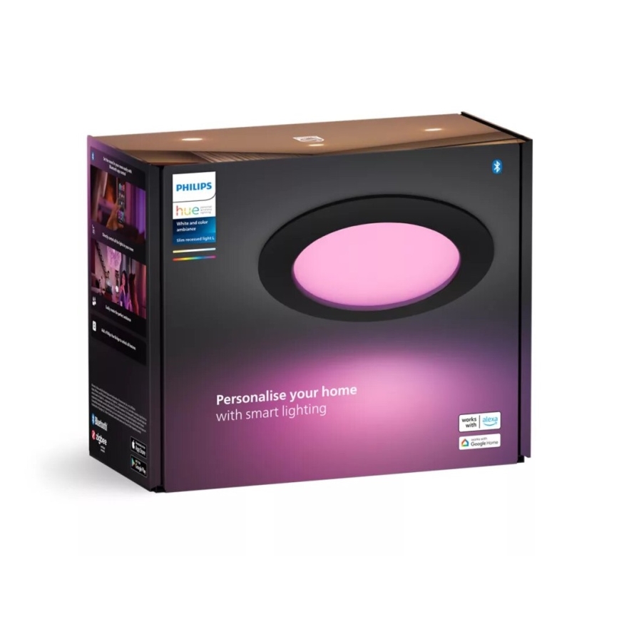 Philips - LED RGBW Prigušiva ugradbena lampa za kupatilo Hue SLIM LED/12W/230V IP44 2200-6500K