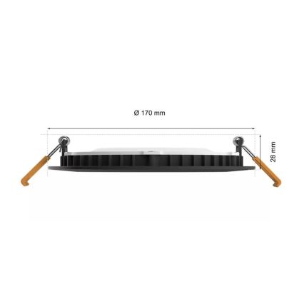 Philips - LED RGBW Prigušiva ugradbena lampa za kupatilo Hue SLIM LED/12W/230V IP44 2200-6500K
