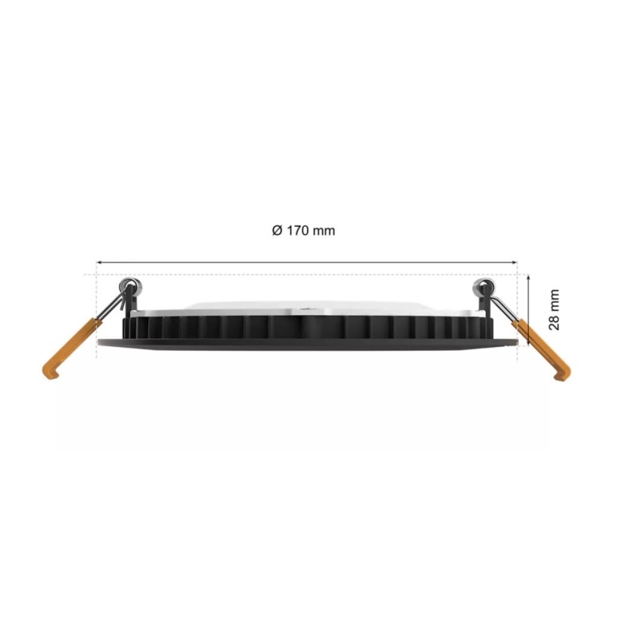 Philips - LED RGBW Prigušiva ugradbena lampa za kupatilo Hue SLIM LED/12W/230V IP44 2200-6500K