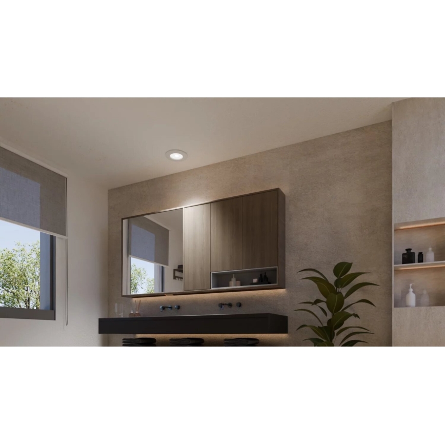 Philips - LED RGBW Prigušiva ugradbena lampa za kupatilo Hue SLIM LED/8,3W/230V 2000-6500K IP44 bela