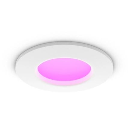 Philips - LED RGBW Prigušiva ugradbena lampa za kupatilo Hue SLIM LED/8,3W/230V 2000-6500K IP44 bela