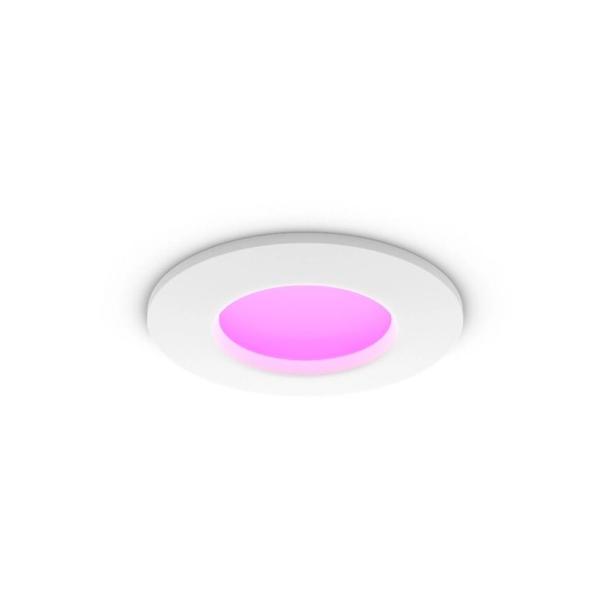 Philips - LED RGBW Prigušiva ugradbena lampa za kupatilo Hue SLIM LED/8,3W/230V 2000-6500K IP44 bela