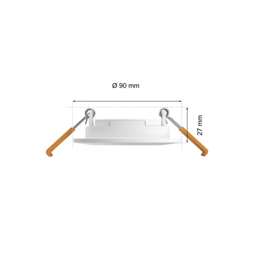 Philips - LED RGBW Prigušiva ugradbena lampa za kupatilo Hue SLIM LED/8,3W/230V 2000-6500K IP44 bela