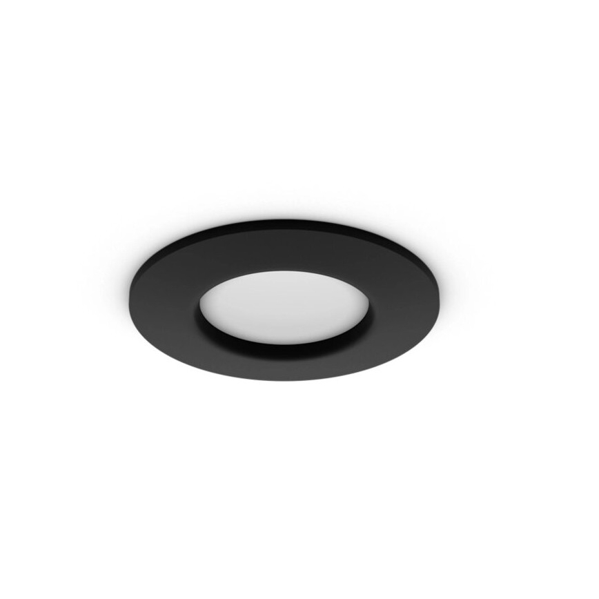 Philips - LED RGBW Prigušiva ugradbena lampa za kupatilo Hue SLIM LED/8,3W/230V 2000-6500K IP44 crno