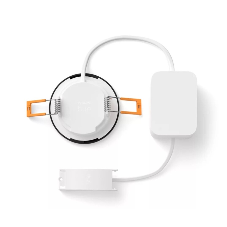 Philips - LED RGBW Prigušiva ugradbena lampa za kupatilo Hue SLIM LED/8,3W/230V 2000-6500K IP44 crno