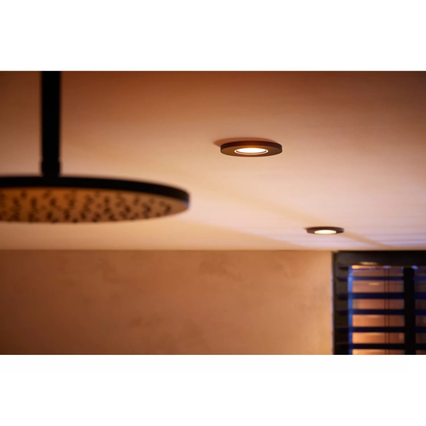 Philips - LED RGBW Prigušiva ugradbena lampa za kupatilo Hue XAMENTO 1xGU10/4,2W/230V 2000-6500K IP44