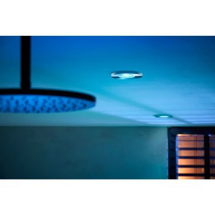 Philips - LED RGBW Prigušiva ugradbena lampa za kupatilo Hue XAMENTO 1xGU10/4,2W/230V 2000-6500K IP44
