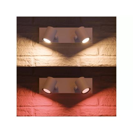Philips - LED RGBW Prigušivo reflektorsko svetlo Hue ARGENTA 2xGU10/4,2W/230V 2000-6500K