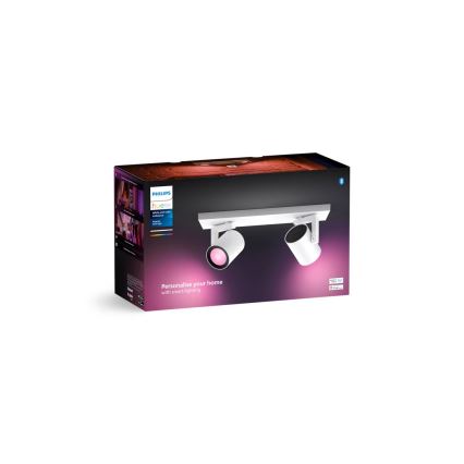 Philips - LED RGBW Prigušivo reflektorsko svetlo Hue ARGENTA 2xGU10/4,2W/230V 2000-6500K