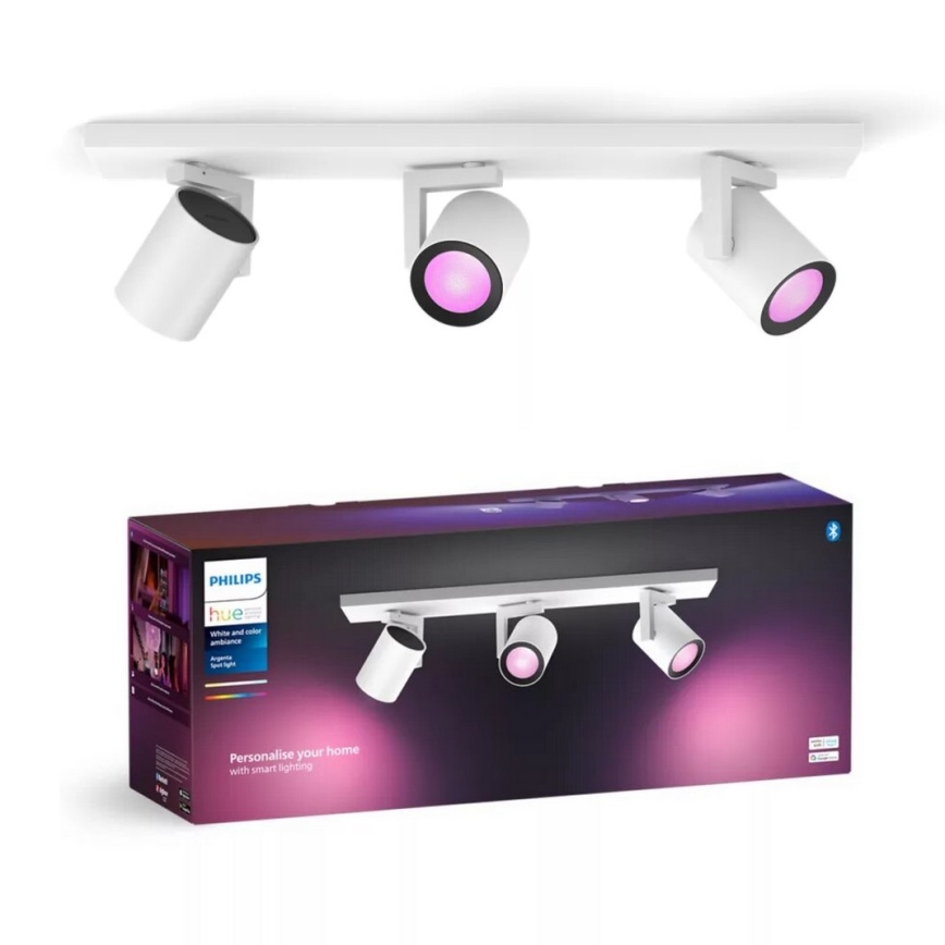 Philips - LED RGBW Prigušivo reflektorsko svetlo Hue ARGENTA 3xGU10/4,2W/230V 2000-6500K