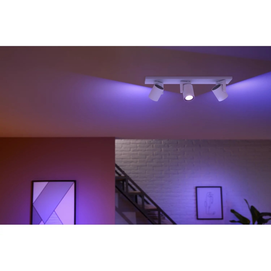 Philips - LED RGBW Prigušivo reflektorsko svetlo Hue ARGENTA 3xGU10/4,2W/230V 2000-6500K