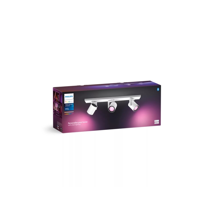 Philips - LED RGBW Prigušivo reflektorsko svetlo Hue ARGENTA 3xGU10/4,2W/230V 2000-6500K