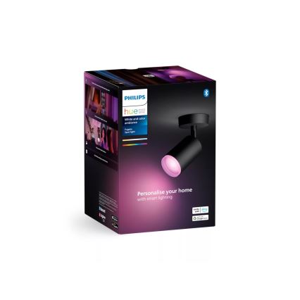 Philips - LED RGBW Prigušivo reflektorsko svetlo Hue FUGATO 1xGU10/4,2W/230V 2000-6500K crno