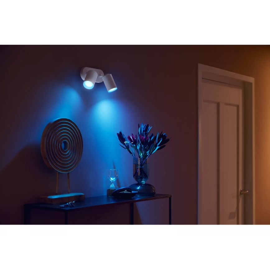 Philips - LED RGBW Prigušivo reflektorsko svetlo Hue FUGATO 2xGU10/4,2W/230V 2000-6500K bela