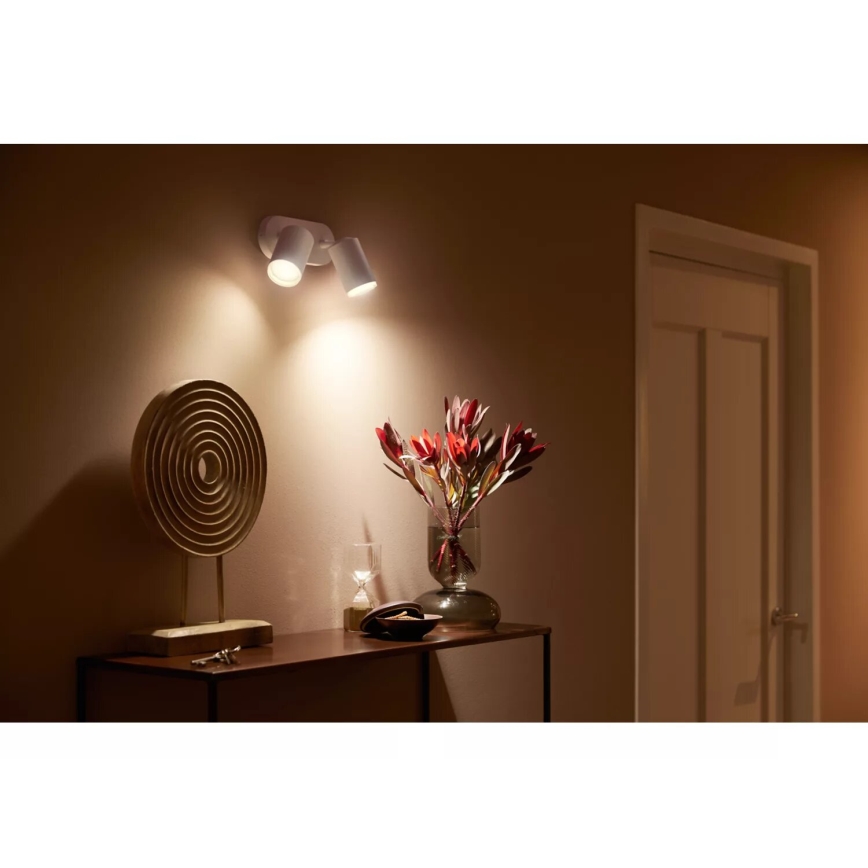 Philips - LED RGBW Prigušivo reflektorsko svetlo Hue FUGATO 2xGU10/4,2W/230V 2000-6500K bela