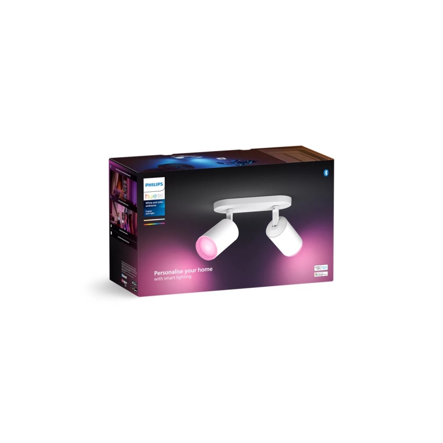Philips - LED RGBW Prigušivo reflektorsko svetlo Hue FUGATO 2xGU10/4,2W/230V 2000-6500K bela