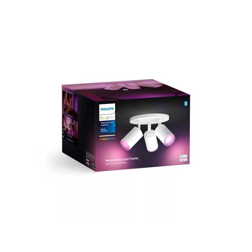 Philips - LED RGBW Prigušivo reflektorsko svetlo Hue FUGATO 3xGU10/4,2W/230V 2000-6500K bela