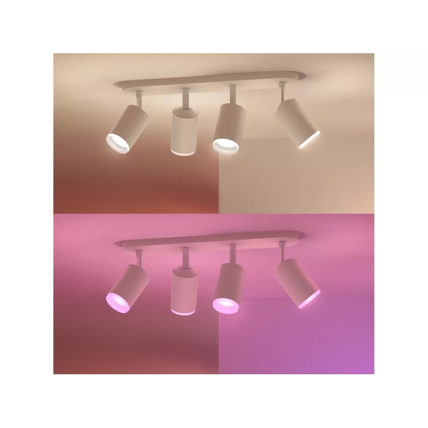 Philips - LED RGBW Prigušivo reflektorsko svetlo Hue FUGATO 4xGU10/4,2W/230V 2000-6500K bela