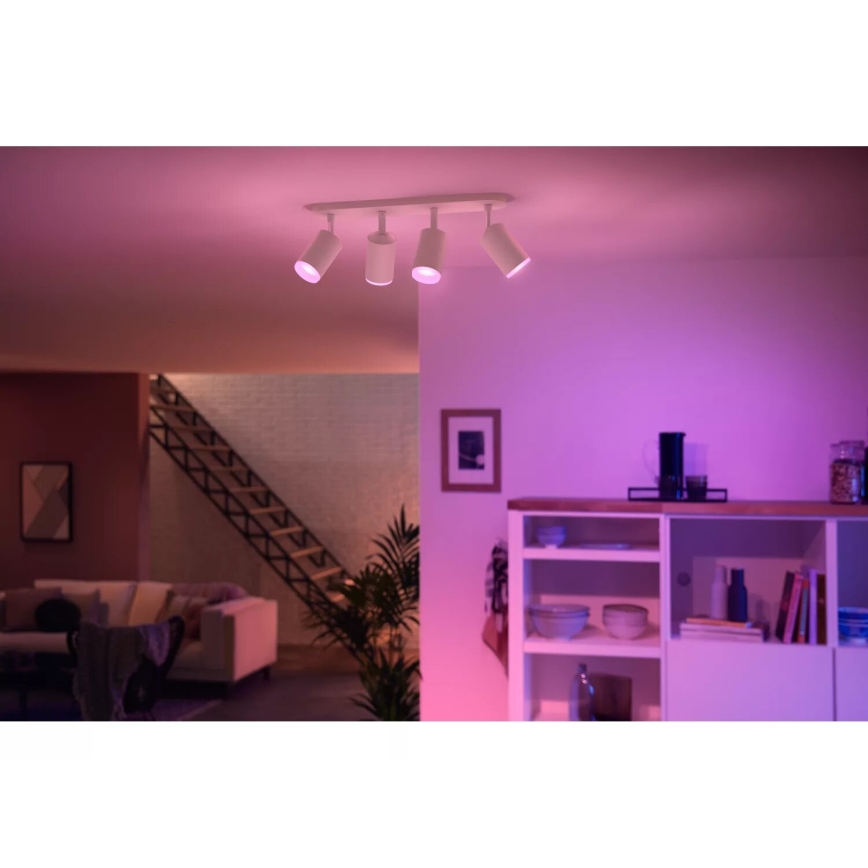 Philips - LED RGBW Prigušivo reflektorsko svetlo Hue FUGATO 4xGU10/4,2W/230V 2000-6500K bela
