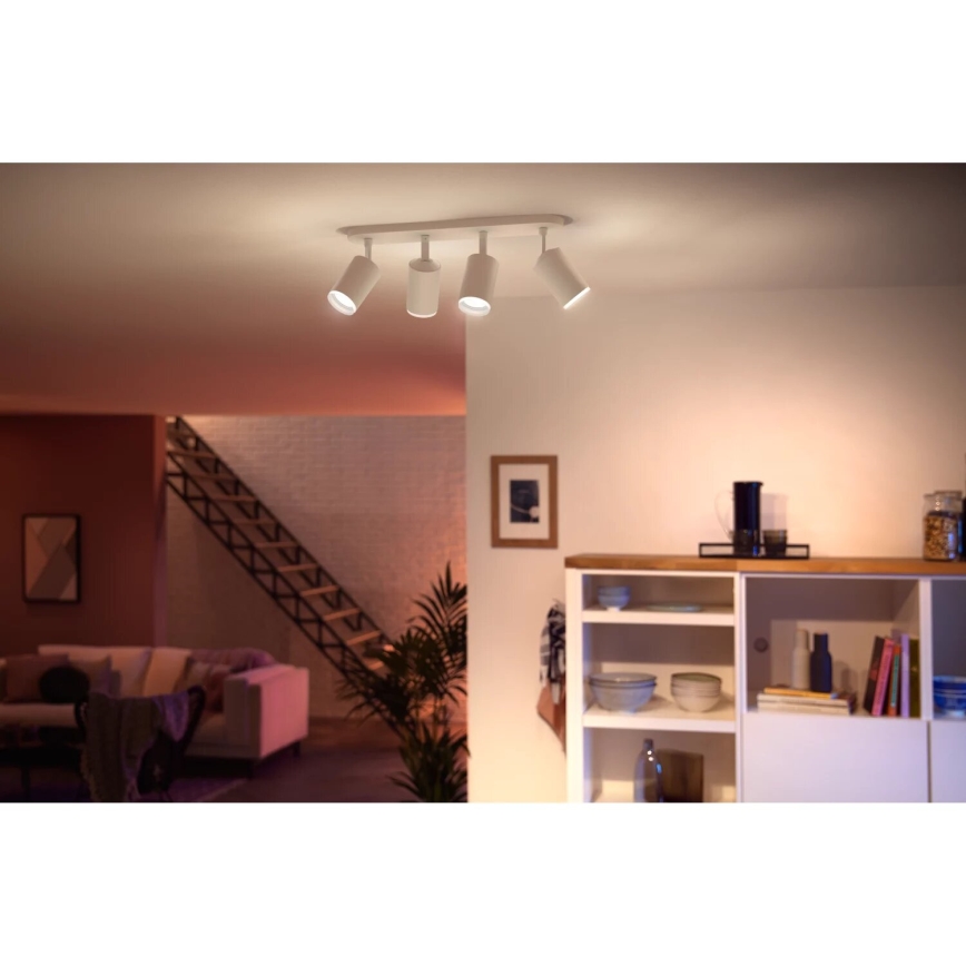Philips - LED RGBW Prigušivo reflektorsko svetlo Hue FUGATO 4xGU10/4,2W/230V 2000-6500K bela