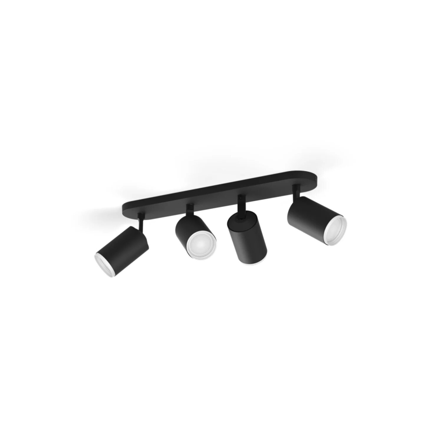 Philips - LED RGBW Prigušivo reflektorsko svetlo Hue FUGATO 4xGU10/4,2W/230V 2000-6500K crno