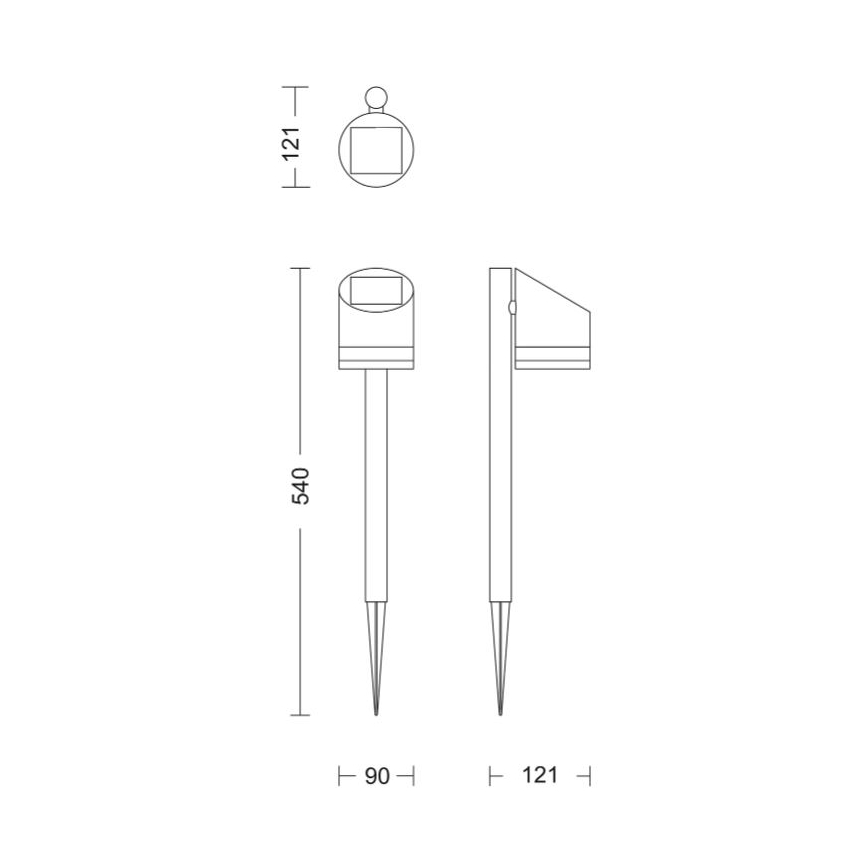 Philips - LED Solarna lampa FYCE LED/1,5W/3,7V 1200 mAh IP44