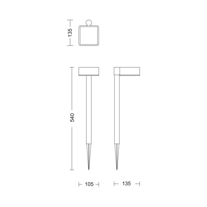 Philips - LED Solarna lampa VYNCE LED/1,5W/3,7V 1500 mAh IP44