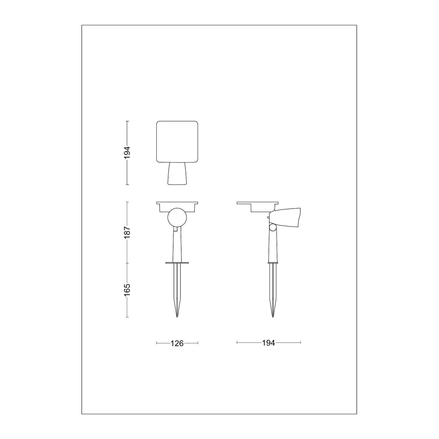 Philips - LED solarna reflektorska lampa ASHLYN LED/1,4W/3,7V 2600 mAh 2700K IP44