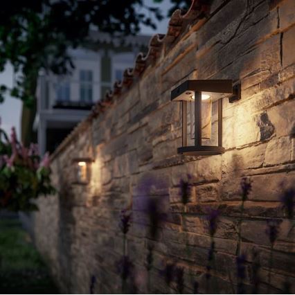 Philips - LED Solarna zidna lampa sa senzorom CAMILL LED/1,4W/3,7V 2000 mAh IP44