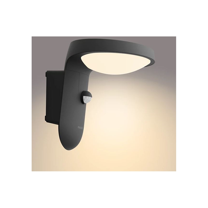 Philips - LED Solarna zidna lampa sa senzorom LED/1,2W/4V 1800 mAh 3000K IP44