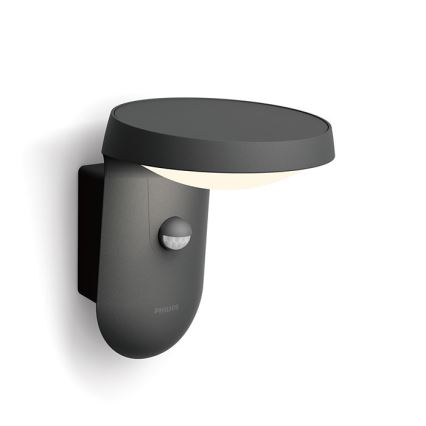 Philips - LED Solarna zidna lampa sa senzorom LED/1,2W/4V 1800 mAh 3000K IP44