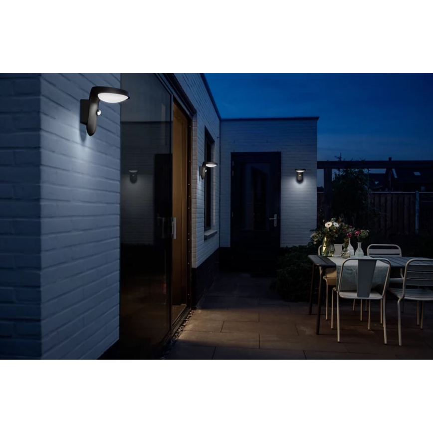 Philips - LED Solarna zidna lampa sa senzorom LED/1,2W/4V 1800 mAh 4000K IP44