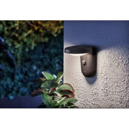 Philips - LED Solarna zidna lampa sa senzorom LED/1,2W/4V 1800 mAh 4000K IP44