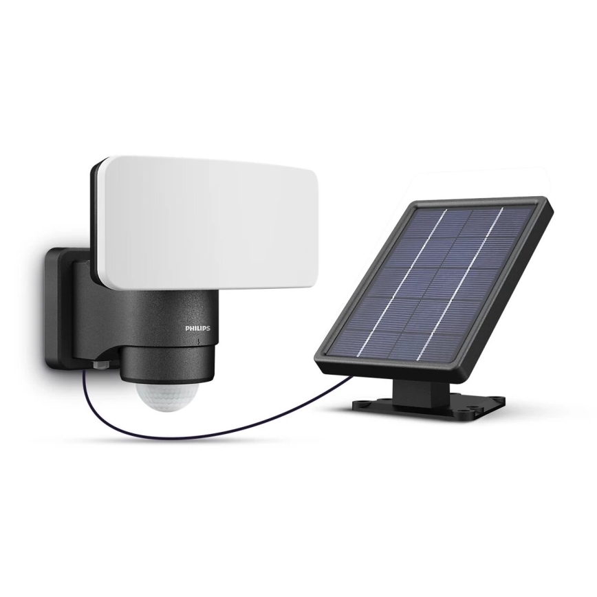 Philips - LED Solarna zidna lampa sa senzorom TYLUS LED/6W/3,7V 2600 mAh 5000K IP44