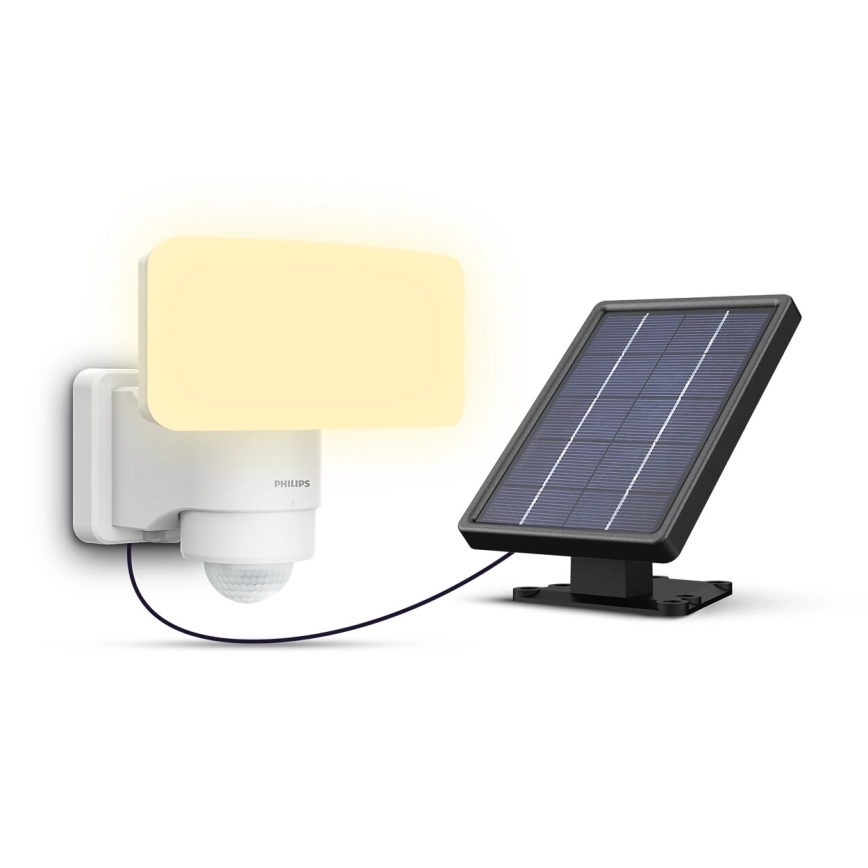Philips - LED Solarna zidna lampa sa senzorom TYLUS LED/6W/3,7V 2600 mAh 3000K IP44