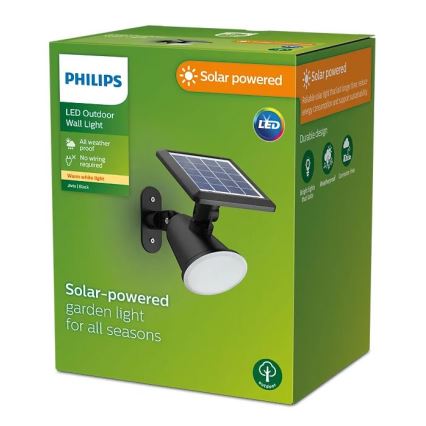 Philips - LED Solarna zidna rasveta JIVIX LED/1,4W/3,7V 1800 mAh IP44