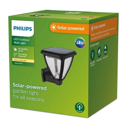 Philips - LED Solarna zidna rasveta VAPORA LED/1,5W/3,7V 1500 mAh IP44